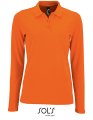 Dames Polo Lange Mouw Sols 02083 Oranje